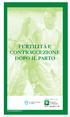 FERTILITÀ E CONTRACCEZIONE DOPO IL PARTO