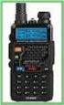 KT-930EE. RICETRASMETTITORE PORTATILE DUAL BAND VHF / UHF FM RADIOAMATORIALE MHz / 128CH / 5W MHz / 128CH / 4W PROGRAMMABILE DA PC