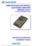 AMPLIFICATORE ELETTRONICO ELECTRONIC AMPLIFIER VPD/AD-R 12/24 V