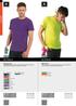 BCTM250 BCTM010 T-SHIRT. B&C Only PC T-shirt manica corta, 65% poliestere, 35% cotone preristretto ritorto ad anelli, cuciture laterali. Colori fluo.