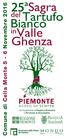 25ª. con il patrocinio di Regione Piemonte e Provincia di Alessandria