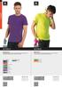 BCTM010 BCTM250 T-SHIRT. B&C Only PC T-shirt manica corta, 65% poliestere, 35% cotone preristretto ritorto ad anelli, cuciture laterali. Colori fluo.