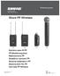 Shure FP Wireless. FP-Drahtlossystem. Système sans fil FP