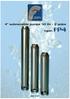 4 submersible pumps 50 Hz - 2 poles. type: FP4 MADE IN ITALY