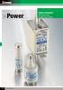 Power FUSIBILI EXTRARAPIDI Ultra quick fuses Fusibles ultra rapides