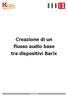 Creazione di un flusso audio base tra dispositivi Barix