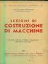 Lezioni di Costruzione di Macchine