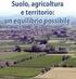 CONVEGNO Suolo, Agricoltura e Territorio: un equilibrio possibile