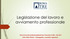 Legislazione del lavoro e avviamento professionale