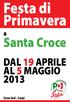 DAL 19 APRILE AL 5 MAGGIO