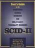 SCID II STRUCTURED CLINICAL INTERVIEW FOR DSM-IV AXIS II DISORDERS