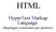 HTML. HyperText Markup Language (linguaggio a marcatori per ipertesto)