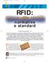 RFID: normative e standard. di Gérard André Dessenne (*)
