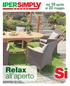 dal 18 aprile al 22 maggio Relax all aperto