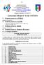 Comunicato Ufficiale N 04 del 21/07/2016