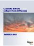 La qualità dell aria nella provincia di Piacenza