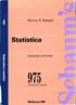 Murray R. Spiegel. Statistica. seconda edizione. problemi risolti. McGraw-Hill