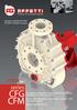 CFG. series. VITRUMline ANSI/ASME B73.1. Pompe centrifughe in resina rinforzata con fibra di vetro e tenuta meccanica CFM