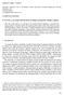 SEDUTA DEL 7/5/2012 COMUNICAZIONE: F. COGNOLA, La sintassi del mòcheno tra lingue germaniche e lingue romanze. 1. Introduzione 1