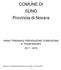 COMUNE DI SUNO Provincia di Novara PIANO TRIENNALE PREVENZIONE CORRUZIONE E TRASPARENZA