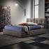 Letto imbottito con cuscini e giroletto Upholstered bed with pillows and bed frame