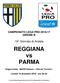 CAMPIONATO LEGA PRO GIRONE B. 19^ Giornata di Andata. REGGIANA vs PARMA. Reggio Emilia, MAPEI Stadium Città del Tricolore