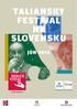 TALIANSKY FESTIVAL NA SLOVENSKU