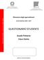 QUESTIONARIO STUDENTE