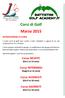 Corsi di Golf Marzo 2015