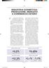 INDUSTRIA COSMETICA: PRODUZIONE, MERCATO E COMMERCIO ESTERO. mercato cosmetico italiano produzione di cosmetici nel ,5% 10.
