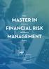 MASTER IN FINANCIAL RISK MANAGEMENT