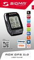 TRACK NAVI COMPATIBLE COMPATIBLE. etap COMPATIBLE BAROMETRIC MORE INFORMATION  ROX GPS 11.0 USER GUIDE