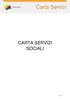 Carta Servizi CARTA SERVIZI SOCIALI. Pag. 1/11