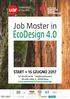EcoDesign 4.0. Job Master in START > 15 GIUGNO 2017