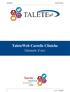 TaleteWeb Cartelle Cliniche. Manuale d uso. 1 rev. 0 27/10/16