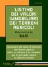 quotazioni dei valori di mercato dei terreni agricoli entro un minimo e un massimo per le principali colture in ciascun comune PROVINCIA DI BARI