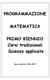 PROGRAMMAZIONE MATEMATICA. PRIMO BIENNIO Corsi tradizionali Scienze applicate