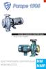 CLOSE COUPLED CENTRIFUGAL ELECTRIC PUMPS ELETTROPOMPE CENTRIFUGHE MONOBLOCCO NM NMR