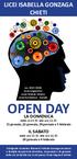 a.s. 2017/2018 Liceo Linguistico Liceo Scienze Umane Liceo Economico - Sociale OPEN DAY LA DOMENICA IL SABATO