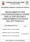 REGOLAMENTO PER L'AUTORIZZAZIONE DI OPERE PER LA CAPTAZIONE E L'EMUNGIMENTO DI ACQUE DAL SOTTOSUOLO