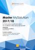 Master MySolution 2017/18