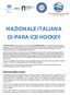 NAZIONALE ITALIANA DI PARA ICE HOCKEY
