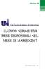 ELENCO NORME UNI RESE DISPONIBILI NEL MESE DI MARZO 2017