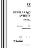 RUBELLA IgG AVIDITY EIA WELL REF K2RGA. 45 Determinazioni. Italiano p. 3 English p. 12. M167 Rev.10 02/2006 Pag. 1/24