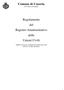 Comune di Casoria (Provincia di Napoli) Regolamento del Registro Amministrativo delle Unioni Civili