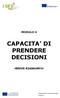 CAPACITA DI PRENDERE DECISIONI