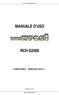 MANUALE D USO RCH G2000