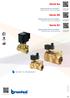 Serie 84. Serie 86. Serie 87. -Smart, b-brandoni. Elettrovalvola servoassistita / Solenoid valve, servo-actuated