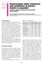 Monitoraggio delle resistenze agli antibiotici di batteri isolati in ospedale Antibiotic resistance monitoring of nosocomial clinical isolates