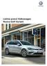 Volkswagen. Listino prezzi Volkswagen Nuova Golf Variant